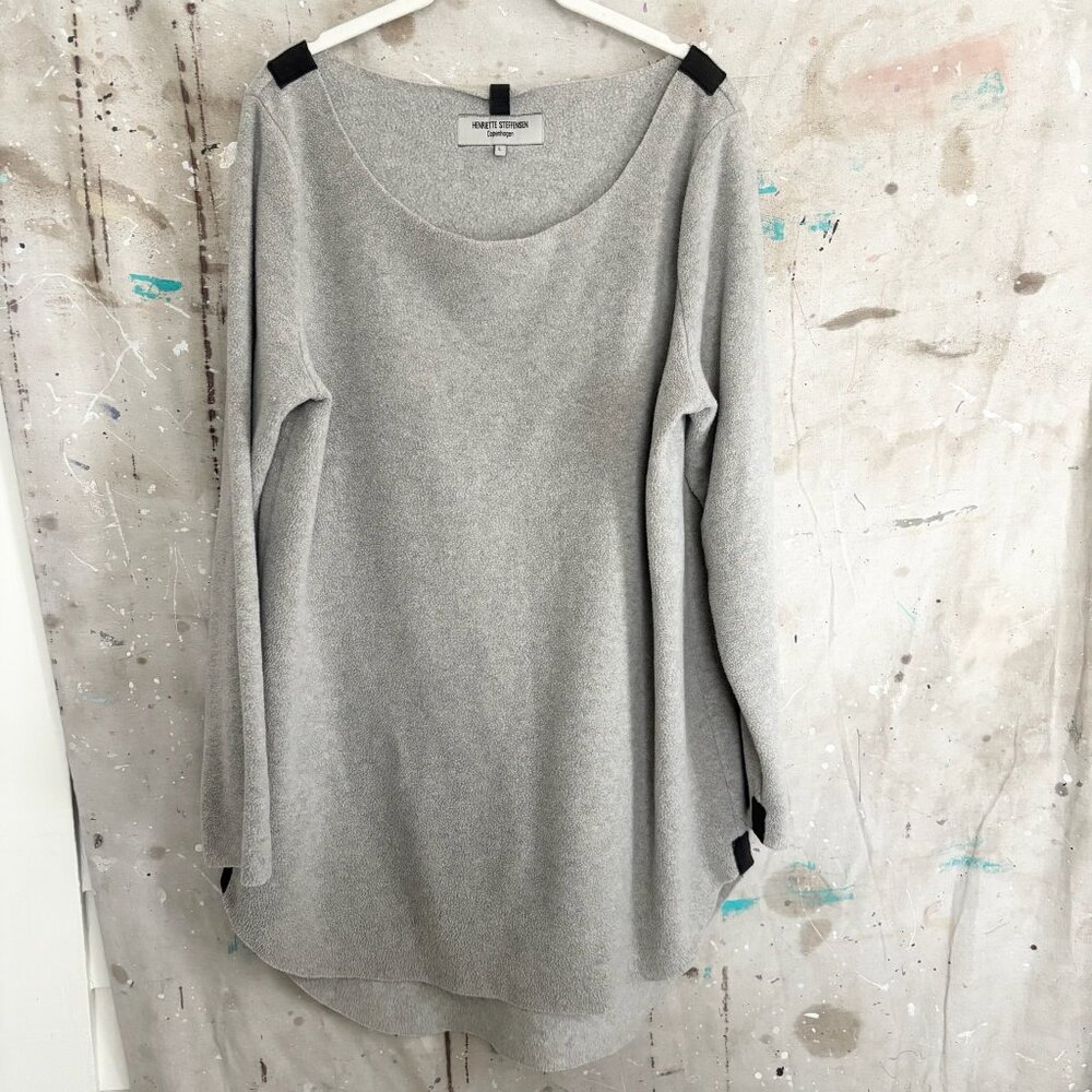 Henriette Steffensen Fleece Round Neck Tunic Sweater